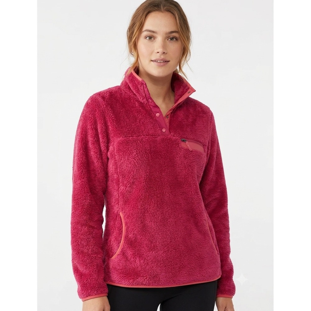 Free Country Women's Pullover Fleece – XXL – Coral Blush Pink